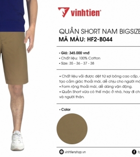 Quần Short Kaki Vải Dù - B044